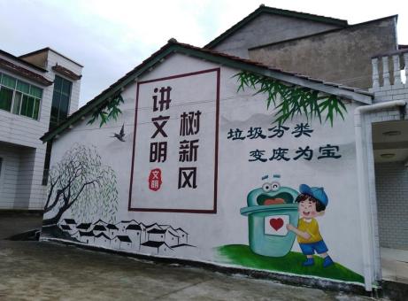 潼关墙绘是现在流行的墙体广告