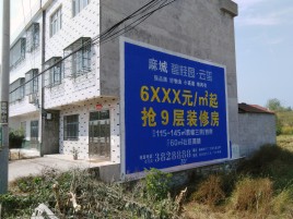 潼关墙体广告质量分析