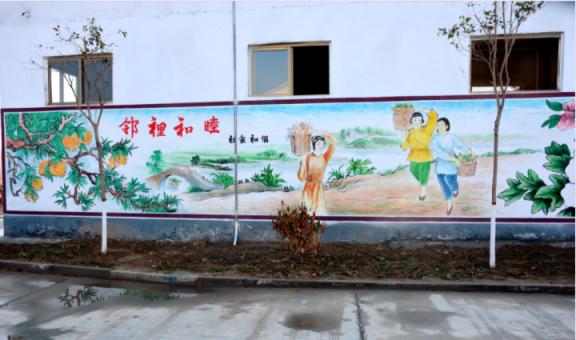 潼关乡镇文化墙 乡风文明焕发新活力