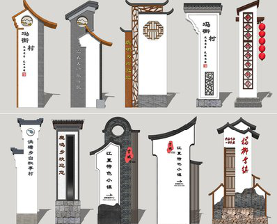 潼关美丽乡村标识标牌有哪些分类？